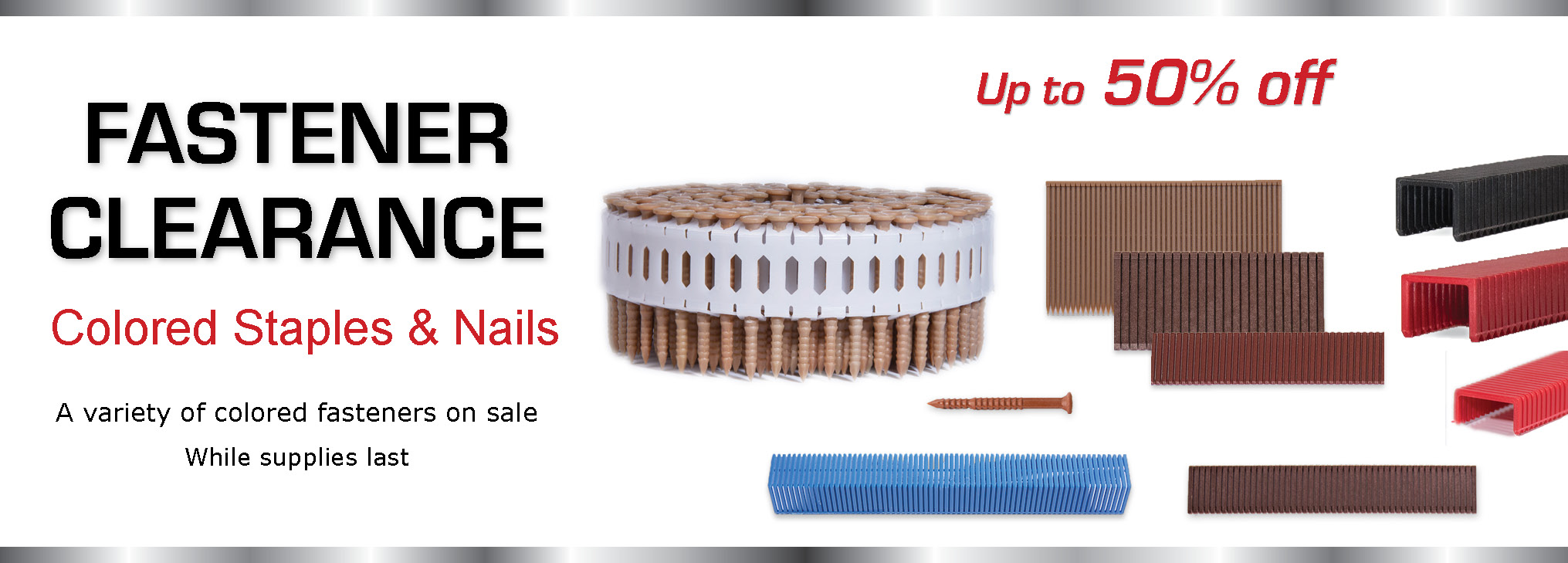 color fasteners sale